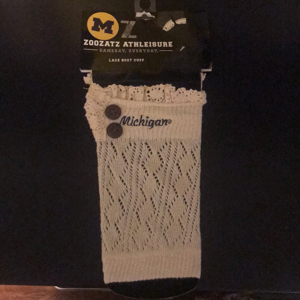 University of Michigan wolverines boot cuffs
